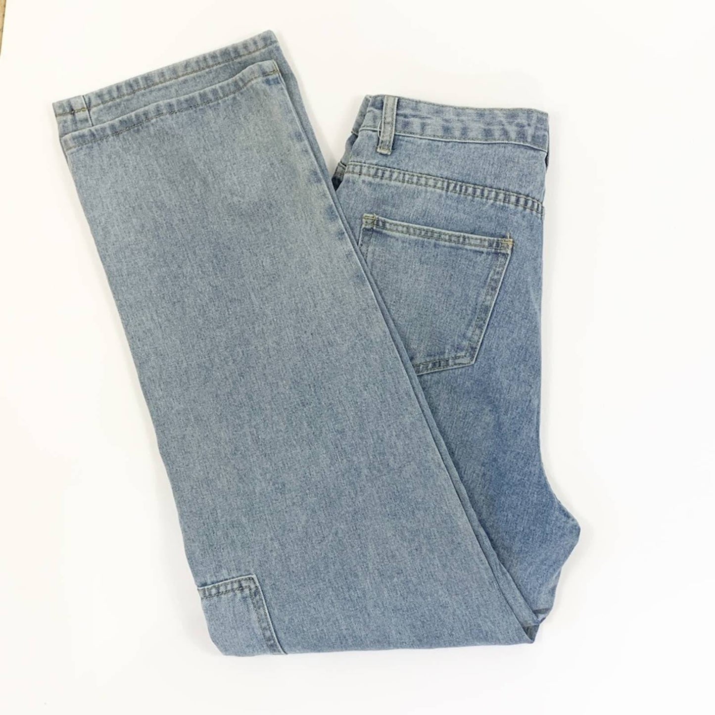 High Waisted Cargo Jeans Size M