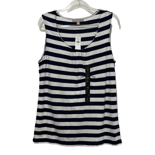 NWT Banana Republic Striped Sleeveless Top Size M, Navy & White