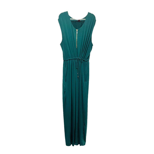 Jessica London Sleeveless Jumpsuit Size 24, Green