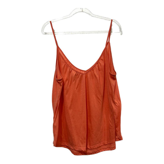 H & M Flowy Strappy Tank Top Size L, Orange