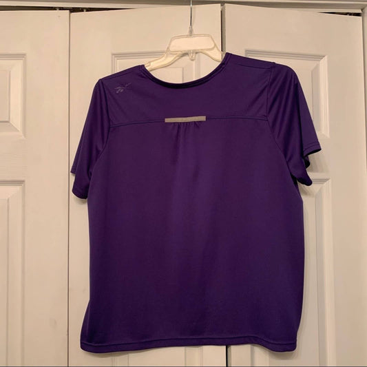 Reebok V-Neck Athletic T-Shirt Size 18/20, Purple