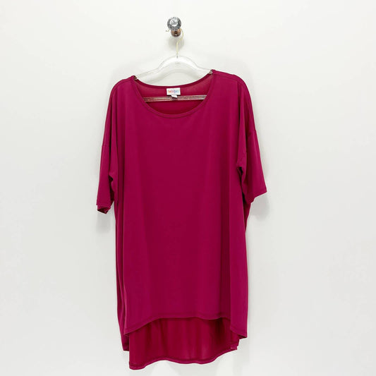 LuLaRoe “Simply Comfortable” Magenta Tee Size L