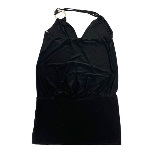 Hollywood Sleeveless Halter Top Size L, Black