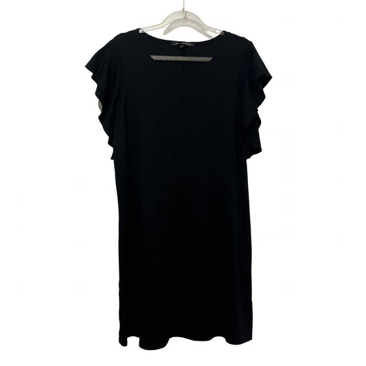 Nik and Nash Shift Dress with Flutter Sleeves Size M, Black