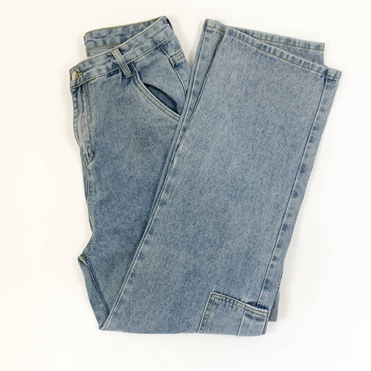 High Waisted Cargo Jeans Size M