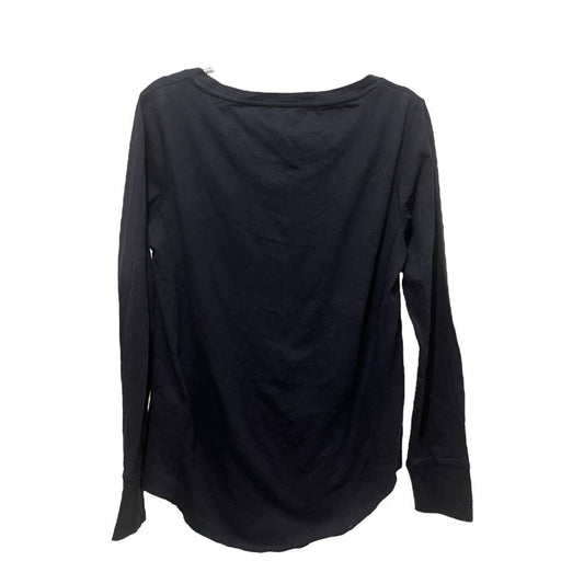 Levi's Long Sleeve V-Neck Henley Tee Size S, Black