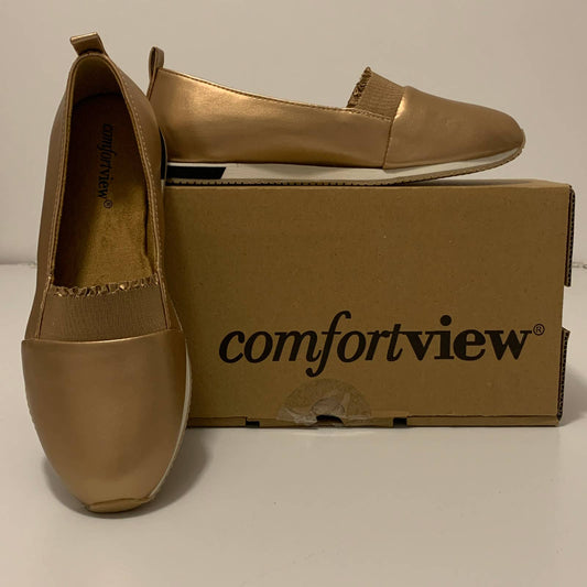 NEW Comfortview Athletic Brielle Flats Size 7 1/2 WW, Rose Gold