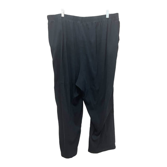 Woman Within Sweat Pants Size 26/28 2X, Black