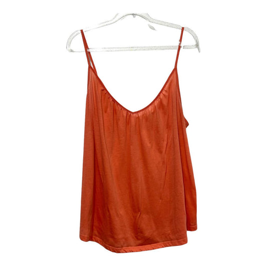 H & M Flowy Strappy Tank Top Size L, Orange