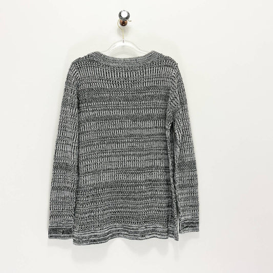 Apt 9 Pullover Winter Sweater - Size M, Gray & Black