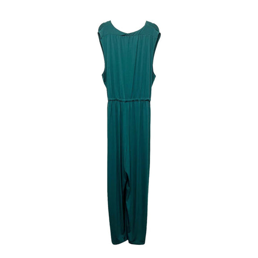 Jessica London Sleeveless Jumpsuit Size 24, Green