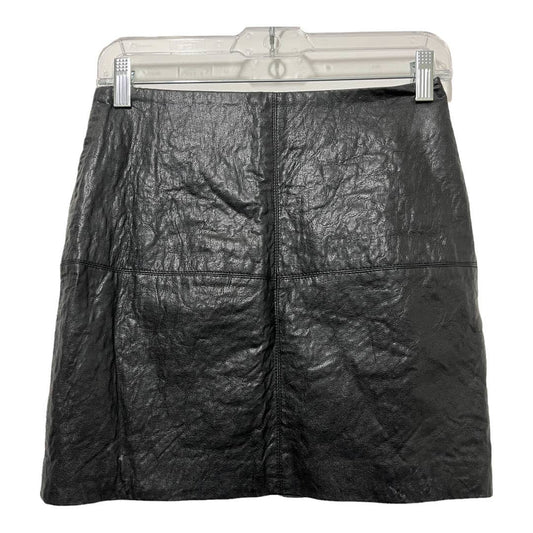 ASOS Faux Leather Skirt Size 8, Black