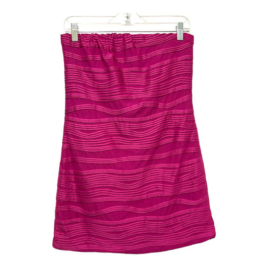 HeartSoul Vintage Tube Top Mini Dress Size L, Hot Pink