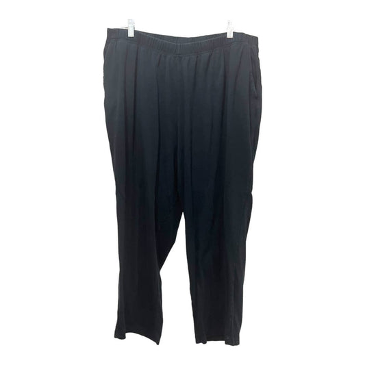 Woman Within Sweat Pants Size 26/28 2X, Black