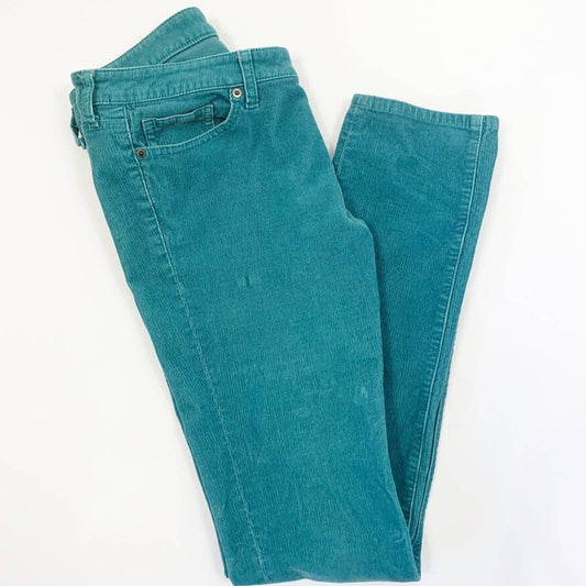 Uniqlo Straight Leg Jeans Size 7, Teal