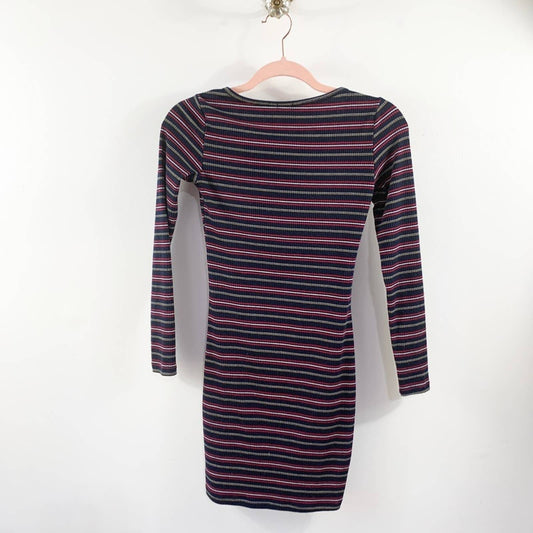 Garage Striped Henley Dress Size XS