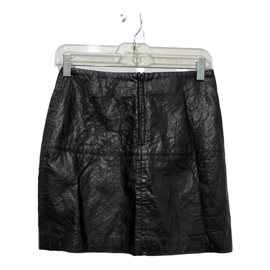 ASOS Faux Leather Skirt Size 8, Black