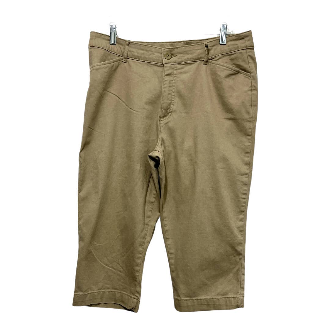 St. John's Bay Capri Pants Size 16, Tan