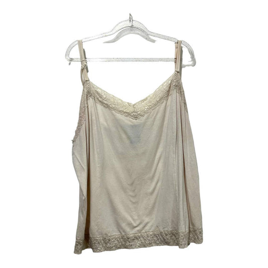 Apostrophe Woman Camisoles Adjustable Straps Size 20-22W, Cream