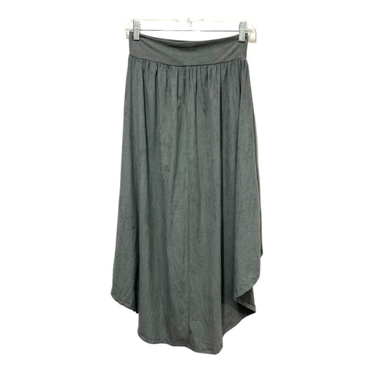 NWT What's Hot High Low Skirt Size M, Gray