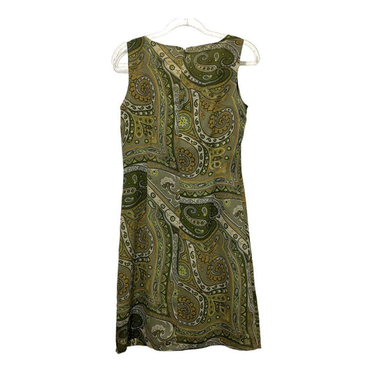 Old Navy Sheath Dress Green Paisley, Size 1