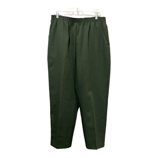 Briggs New York Elastic Waist Band Capri Pants Size 18, Green