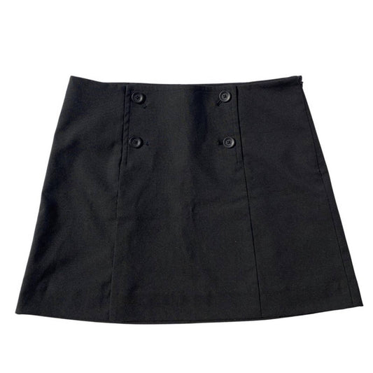 SHEIN Mini Skirt with Buttons Size 2, Black