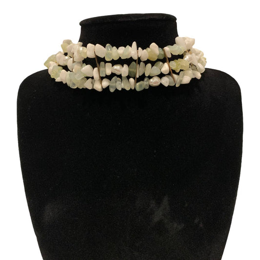 Shell Choker with Gold Plated Clasp