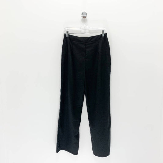 Shein High-Rise Straight Leg Knit Pants Size M, Black