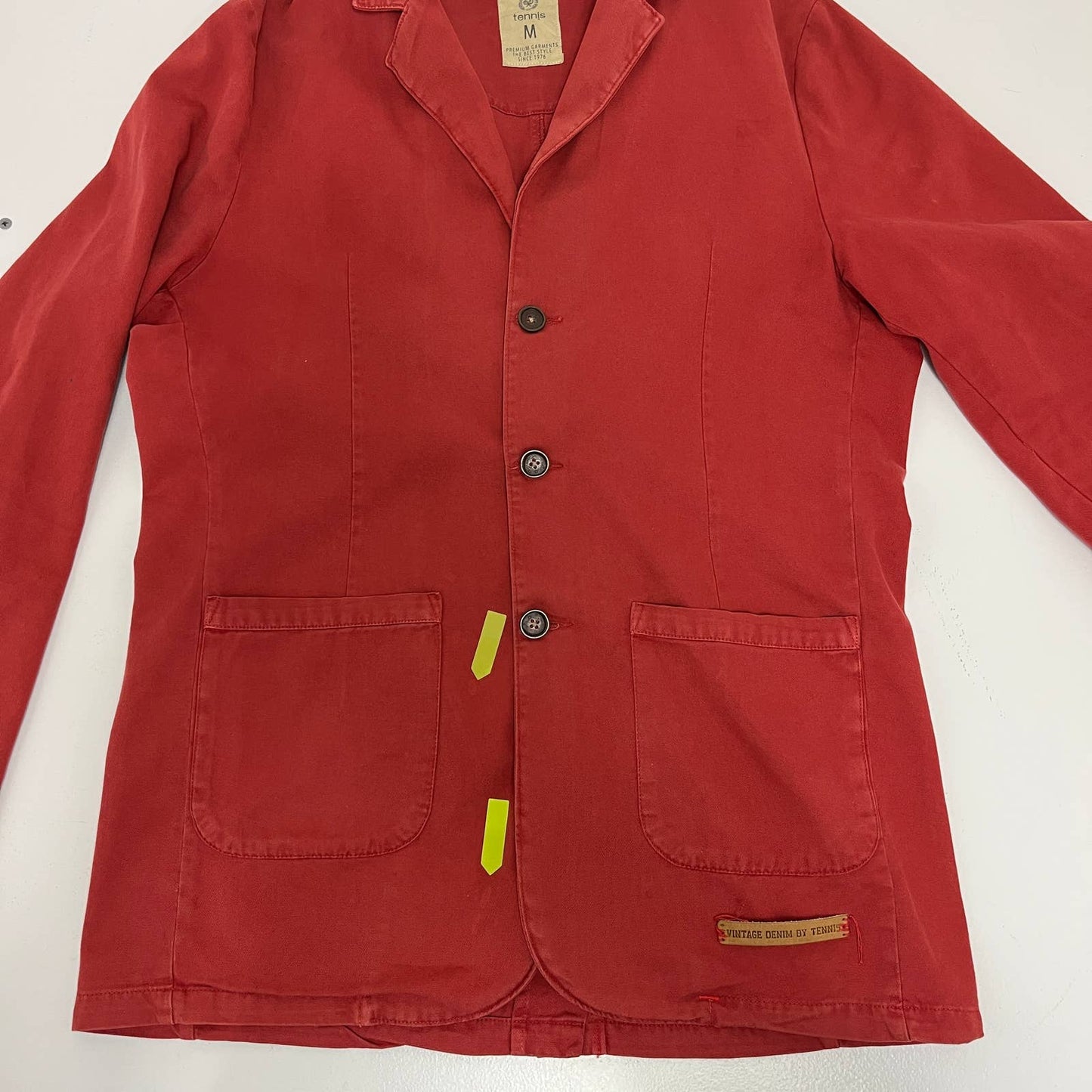 Vintage Tennis Blazer/Jacket 100% Cotton Size M, Burnt Red